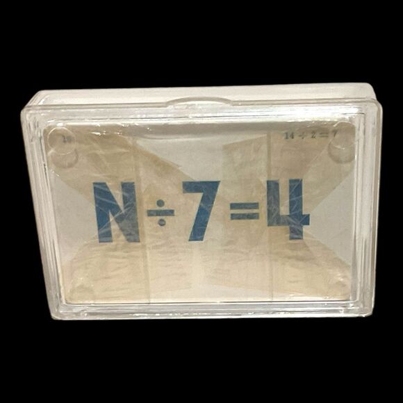 Vtg 1960s Whitman Help Yourself DIVISION Flash Cards Sealed w/ Plastic Case 4573 - Picture 10 of 10
